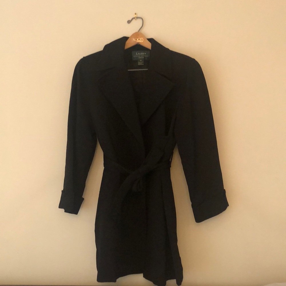 Womenswear Ralph Lauren black overcoat